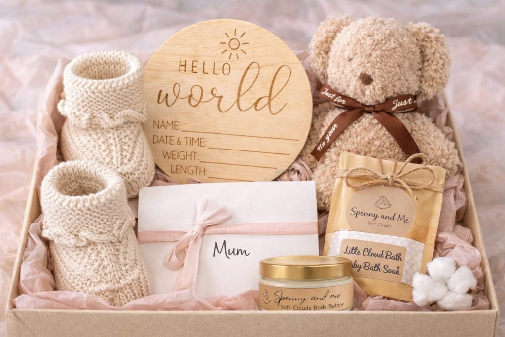New Mum & Baby Gift Set – Soft Cloud Edition